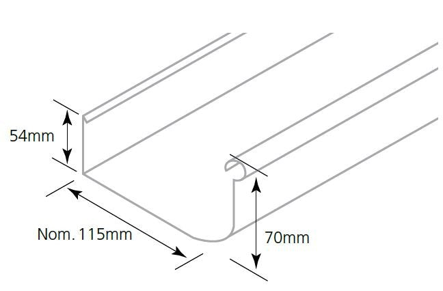 Quad Lo-Front 115 Gutter