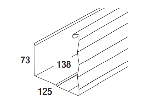 Triline Hook Back Gutter