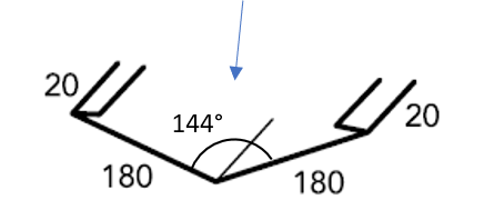 Valley Folded Flashing to suit Corrugated