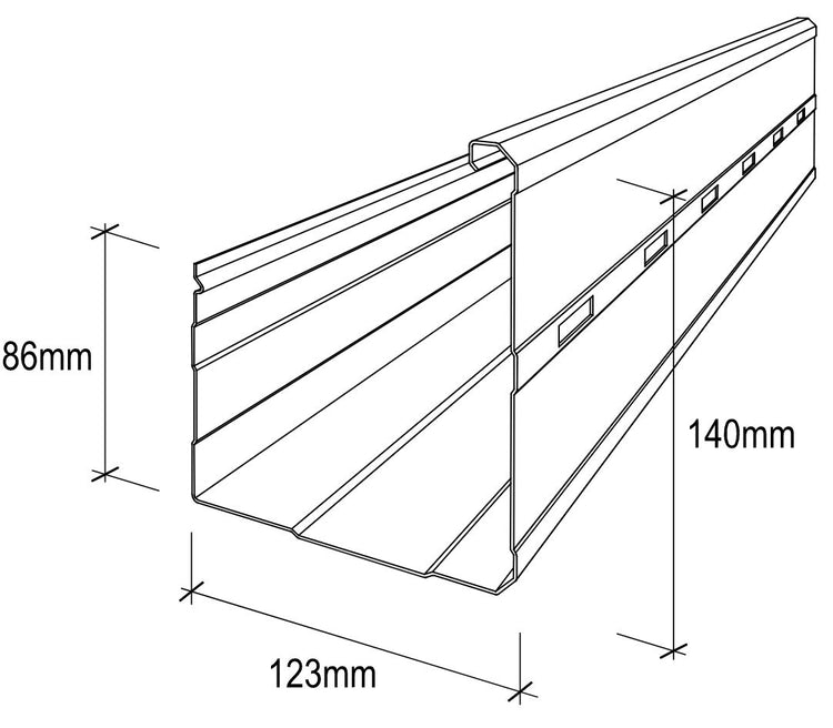M Pattern Gutter